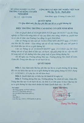 Số 32/QĐ-TCGNB ngày 20 tháng 01 năm 2025.